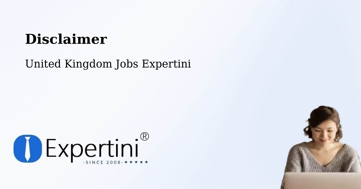 Disclaimer – Corsham - United Kingdom Jobs Expertini